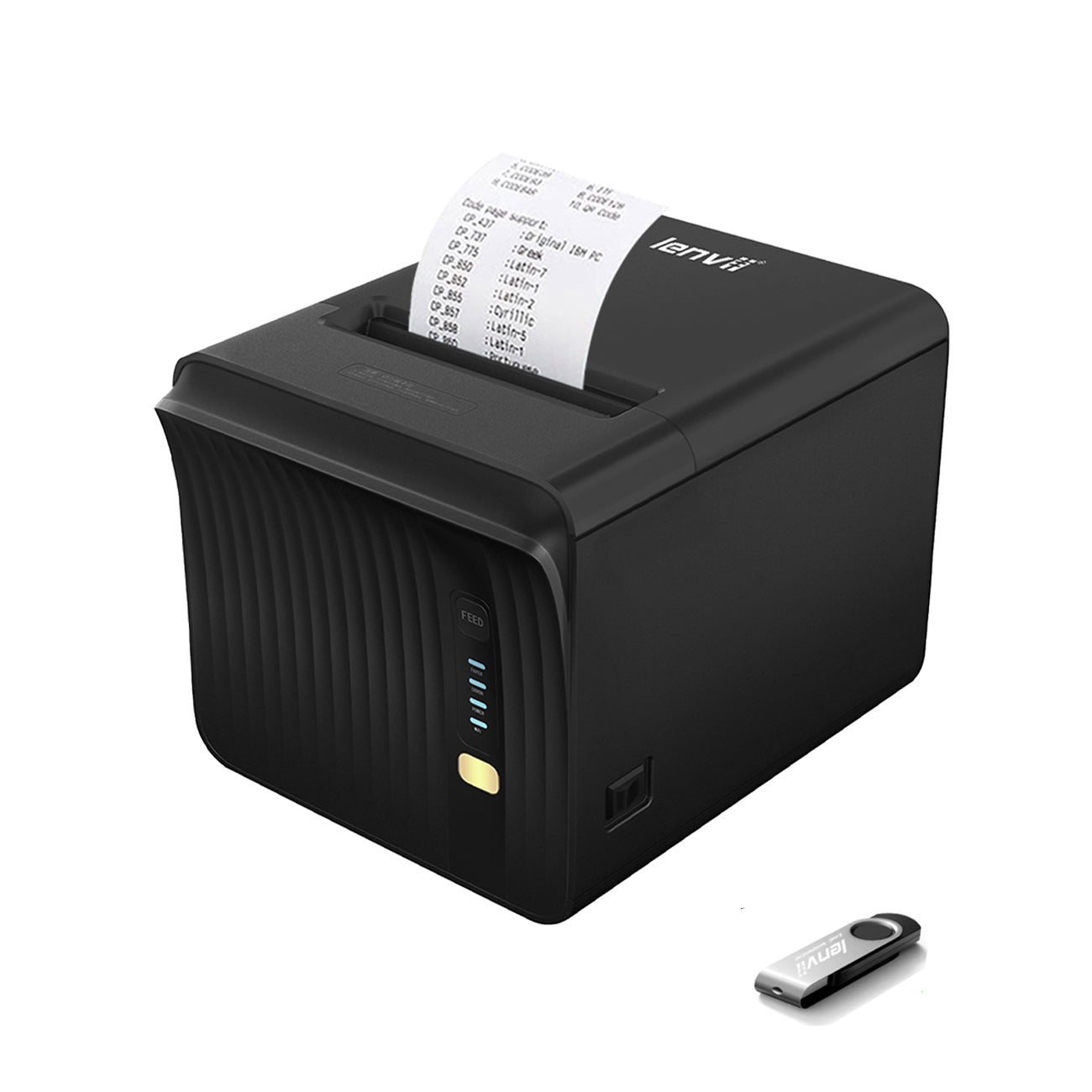 LENVII R382 3Inch/80MM Wired Thermal Receipt Printer for Kiosk Self-Service Ordering