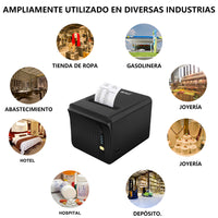 LENVII R382 3Inch/80MM Wired Thermal Receipt Printer for Kiosk Self-Service Ordering