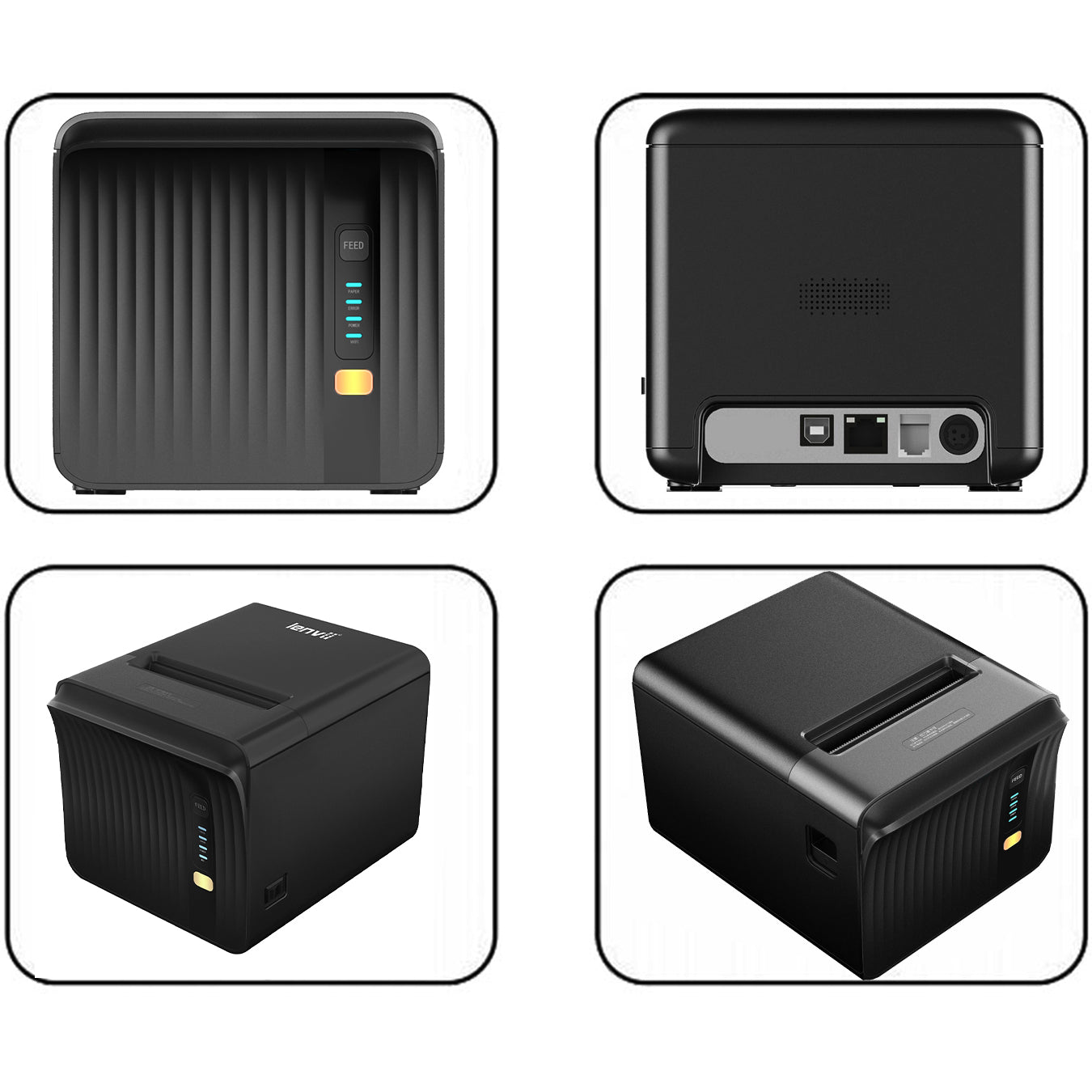 LENVII R382 3Inch/80MM Wired Thermal Receipt Printer for Kiosk Self-Service Ordering