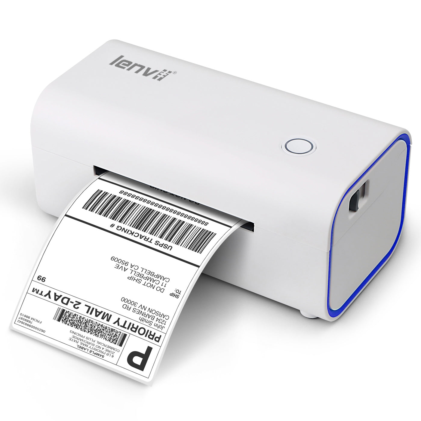 LV-1300 80mm Thermal Label Printer - USB + Bluetooth Shipping Label Printer