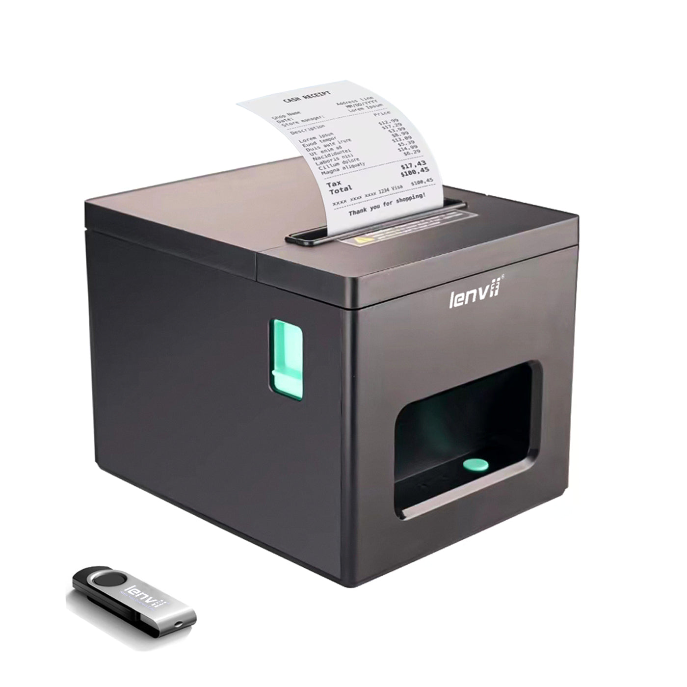 LV-R383 80mm Thermal Receipt Printer - POS Printer Multi-Interface