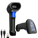 LENVII CW300 Wireless Barcode Scanner – Premium Cordless 1D & 2D Scanner with Bluetooth & USB for Enterprise