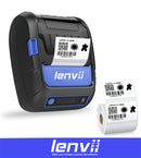 LENVII 288B 2Inch/58MM Portable Thermal Label and Receipt Printer with Bluetooth Connection