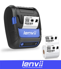 LENVII 288B 2Inch/58MM Portable Thermal Label and Receipt Printer with Bluetooth Connection