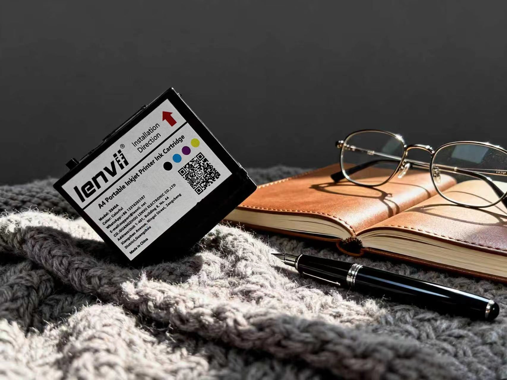 LENVII CMYK Ink Cartridge – Four-Color, High-Yield for Thermal Label & Receipt Printers