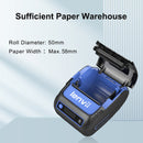 LENVII 288B 2Inch/58MM Portable Thermal Label and Receipt Printer with Bluetooth Connection