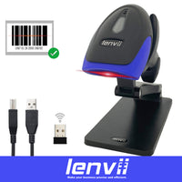 LENVII CW120 Wireless Barcode Scanner – Advanced Cordless 1D Scanner for High-Volume Retail & Warehouse