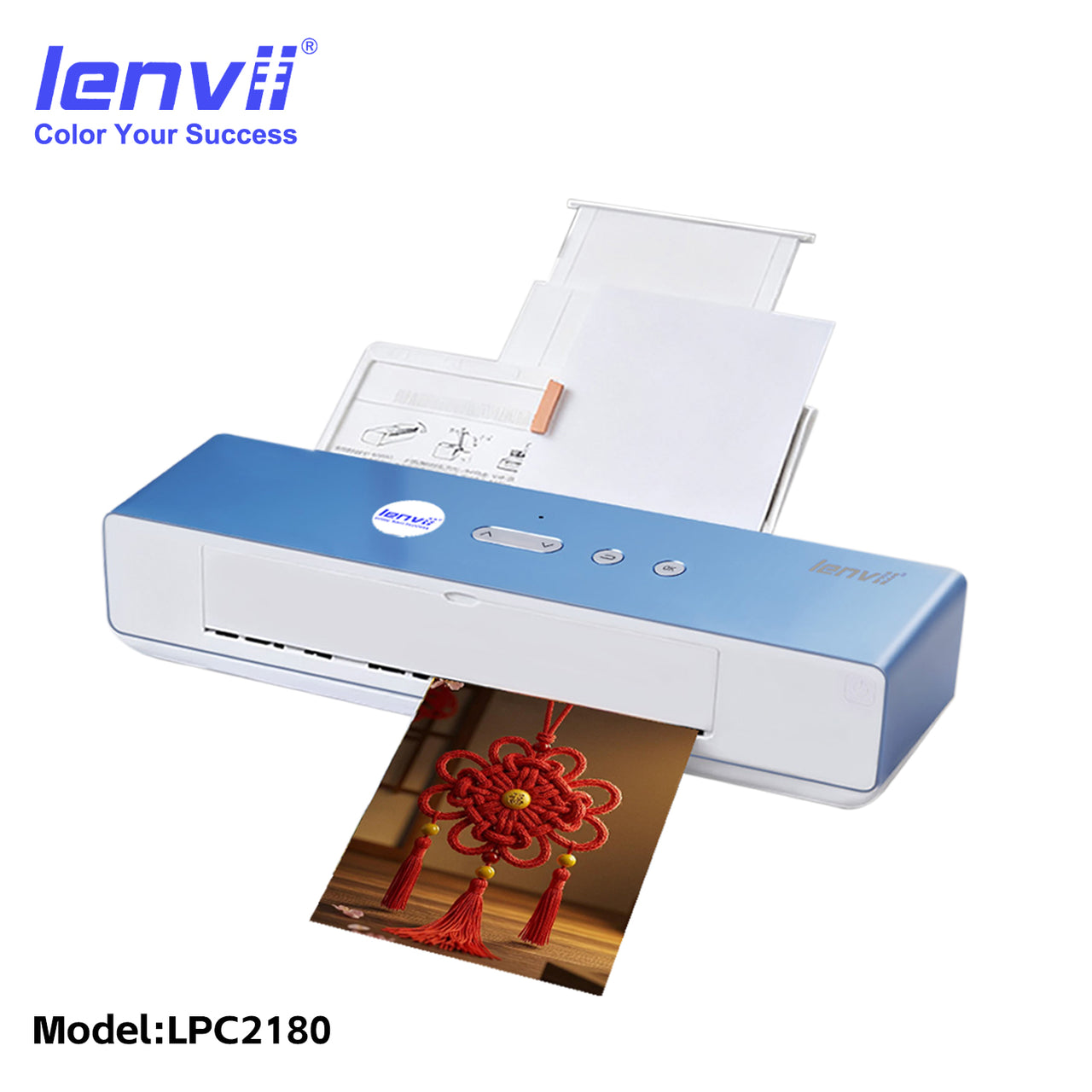 LENVII Portable Bluetooth A4 Printer - Wireless Thermal Printer for Office & Travel