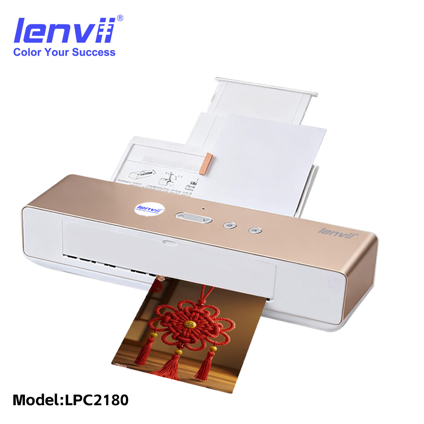 LENVII Portable Bluetooth A4 Printer - Wireless Thermal Printer for Office & Travel