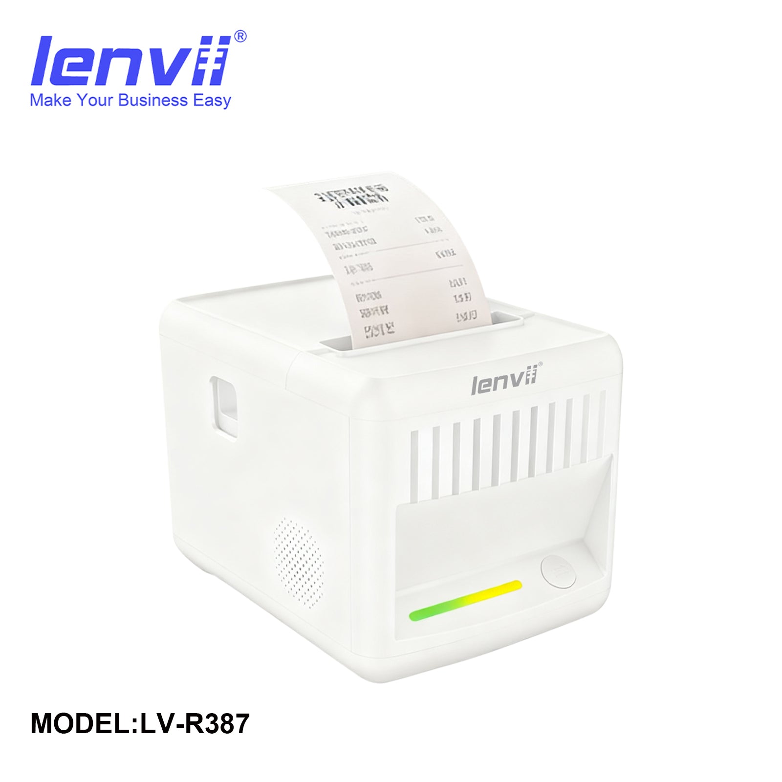 LV-R387 80mm Thermal Receipt Printer - USB + Bluetooth POS Printer