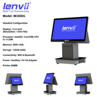 LENVII M300DG 15.6" All-in-One Windows POS Terminal | Touchscreen Cash Register System