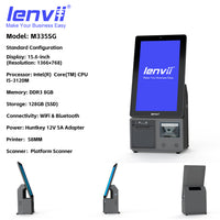 LENVII M335SG 15.6" All-in-One Windows POS Terminal | Single Screen Touch Cash Register