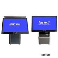 LENVII N656DB Windows POS Terminal with Dual Display & Bluetooth