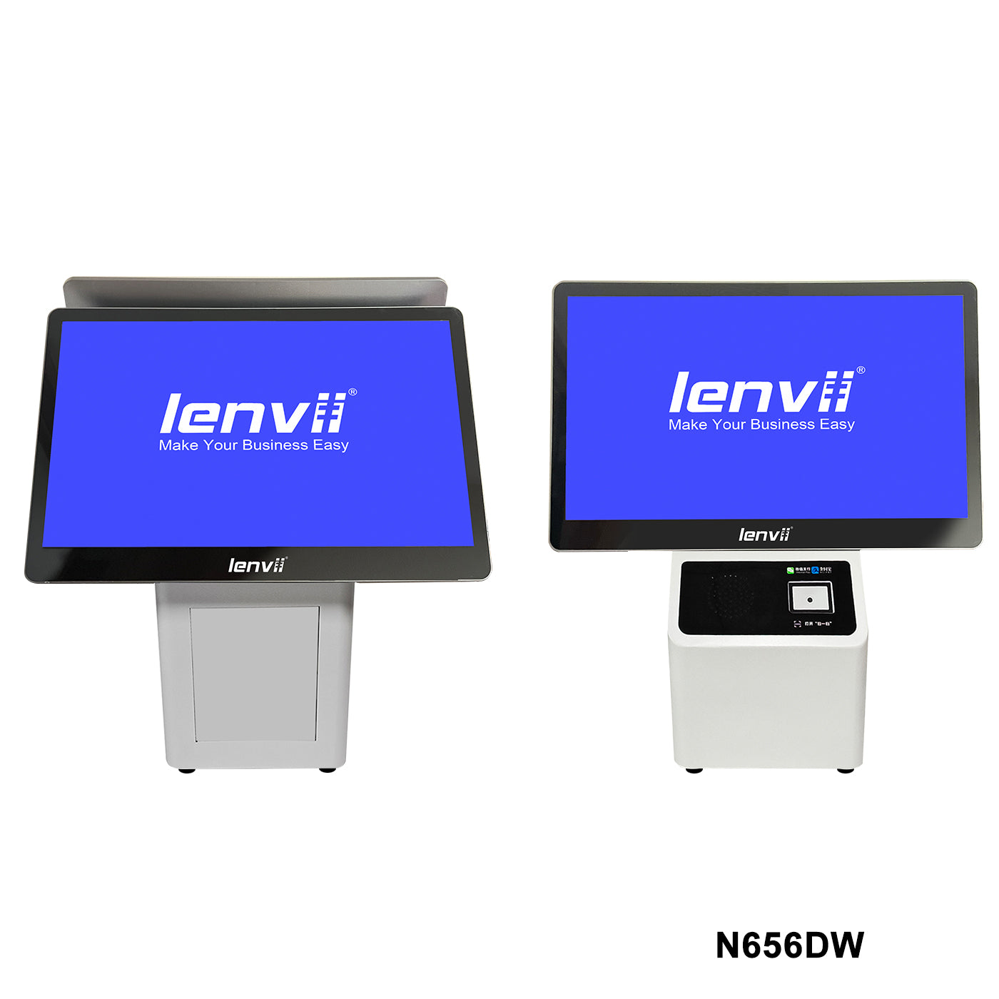 LENVII N656DW Windows POS Terminal with Dual Display