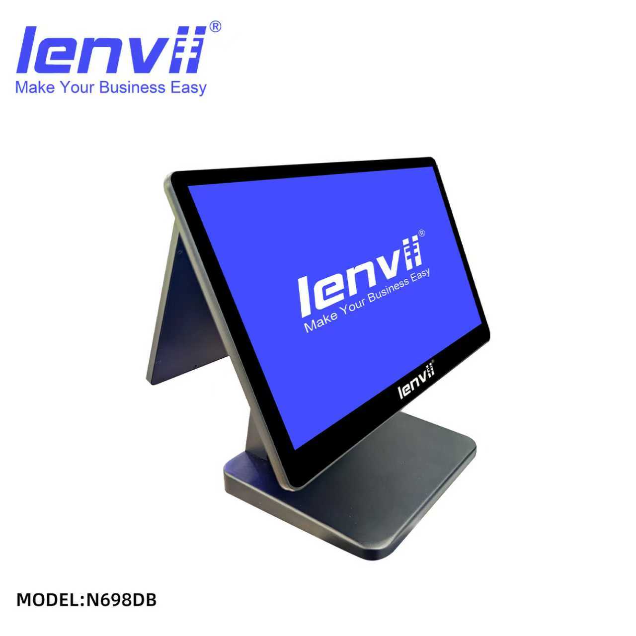 LENVII N698DB Windows POS Terminal with Dual Display